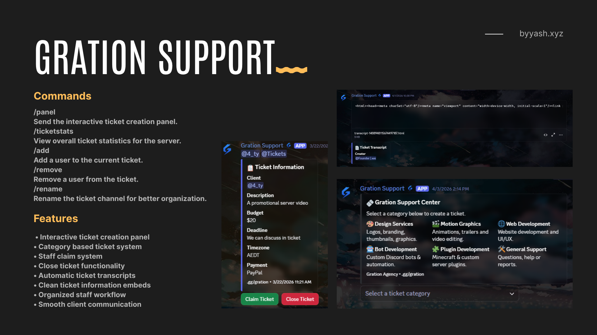 Gration Support System