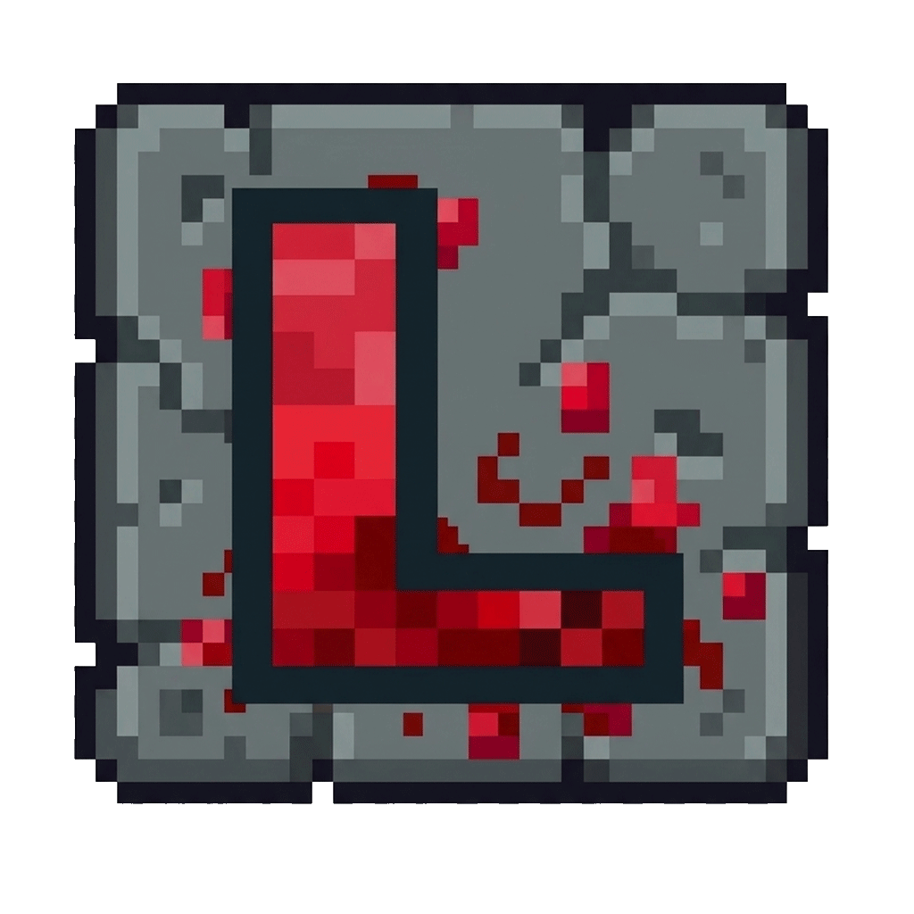 L Letter Pixel Icon