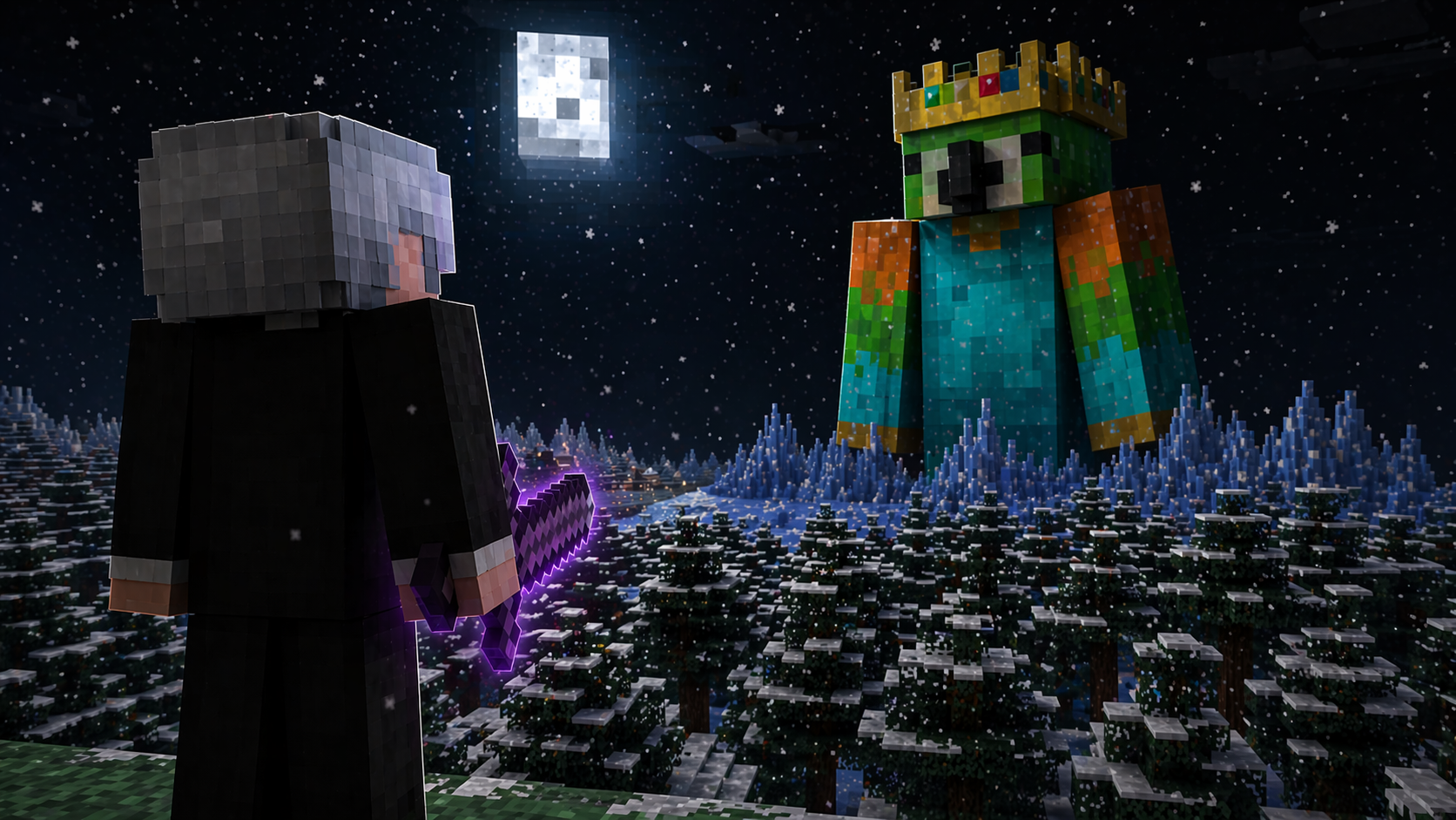 Minecraft PvP Cinematic Thumbnail Artwork