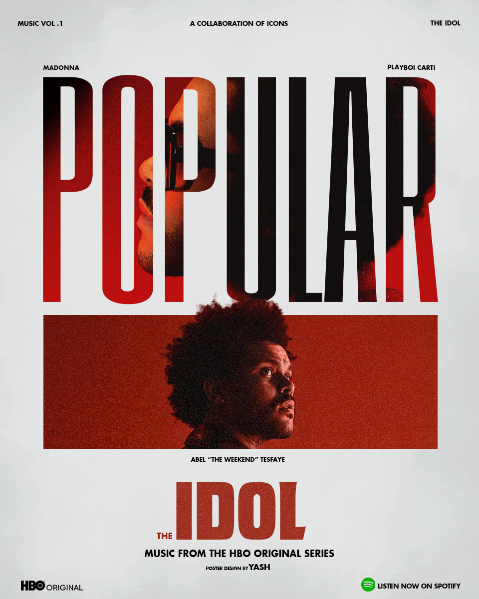 POPULAR — The Idol Soundtrack Social Media Poster