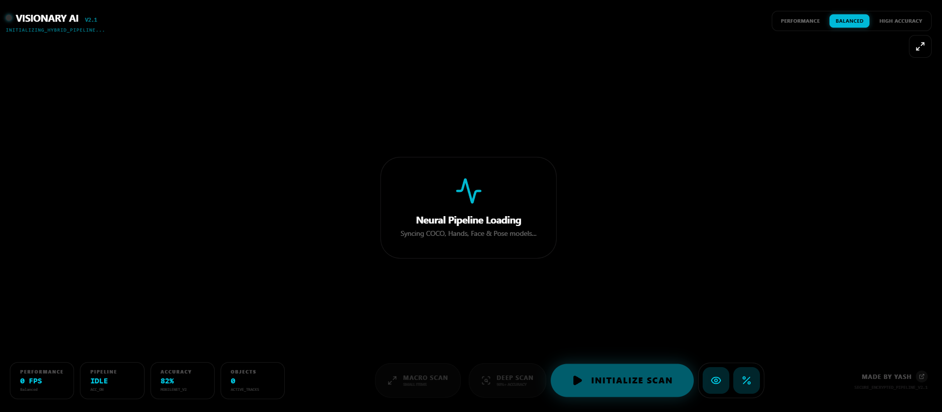 Real-Time Live Object Detection Interface