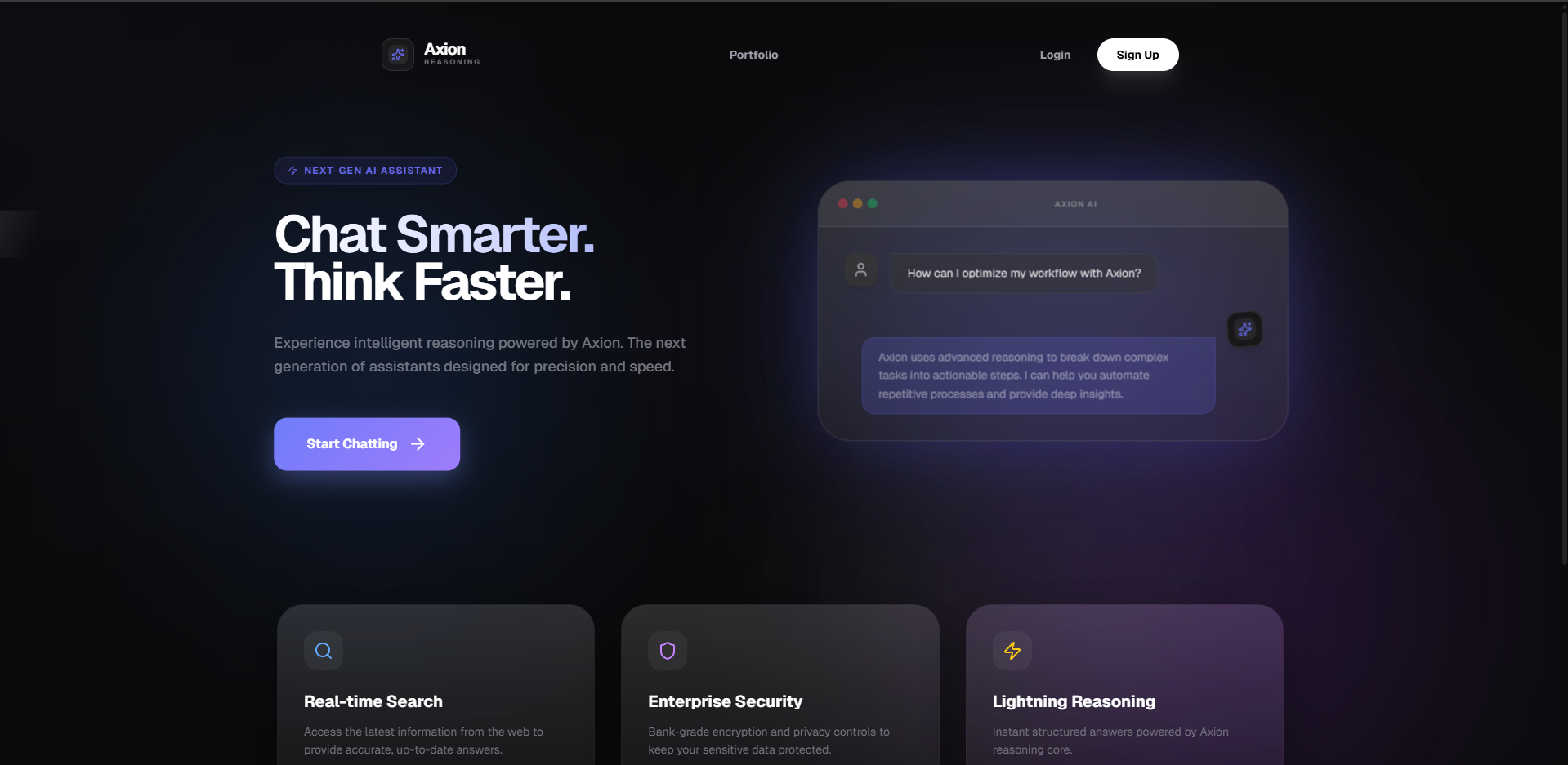 Axion AI - Fast Resoning Assistant
